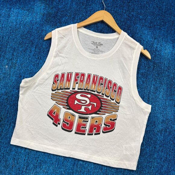 San Francisco 49ers Cropped NFL Football Team Tank Top L - Picture 3 of 4
